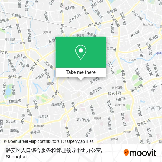 静安区人口综合服务和管理领导小组办公室 map