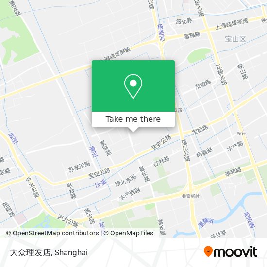 大众理发店 map