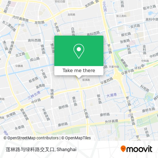 莲林路与绿科路交叉口 map