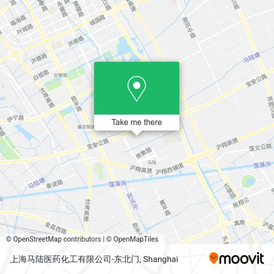 上海马陆医药化工有限公司-东北门 map