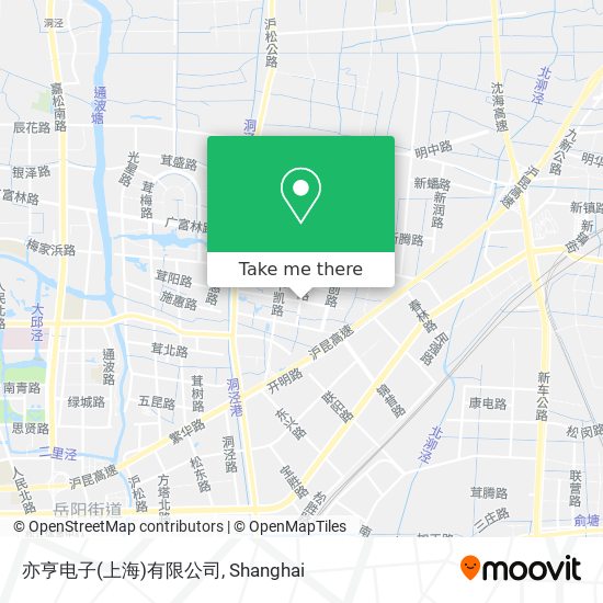 亦亨电子(上海)有限公司 map