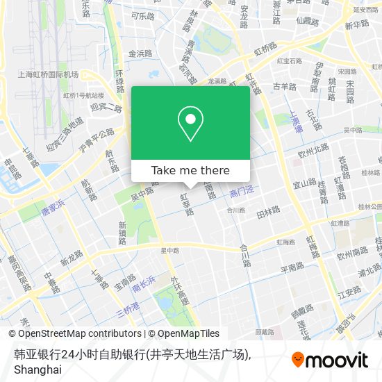 韩亚银行24小时自助银行(井亭天地生活广场) map