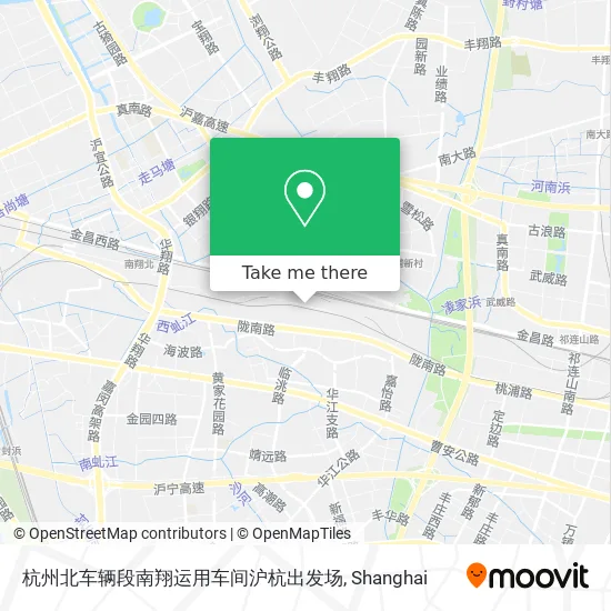 杭州北车辆段南翔运用车间沪杭出发场 map