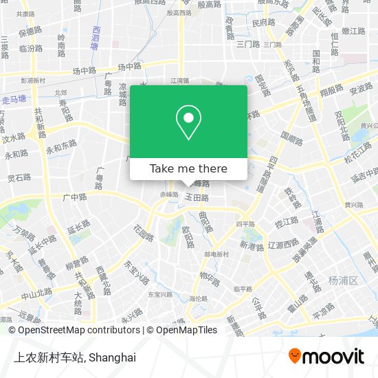 上农新村车站 map