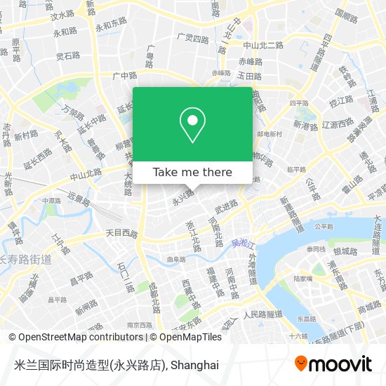 米兰国际时尚造型(永兴路店) map