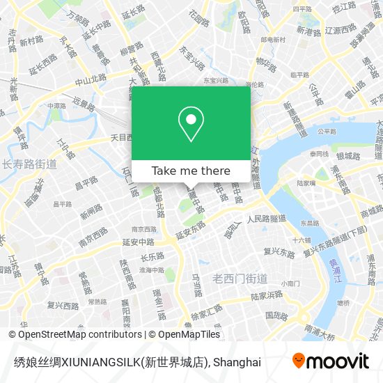 绣娘丝绸XIUNIANGSILK(新世界城店) map