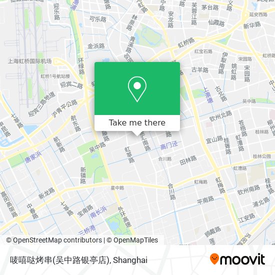 唛嘻哒烤串(吴中路银亭店) map