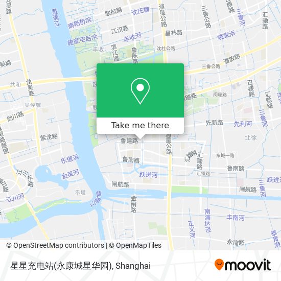 星星充电站(永康城星华园) map