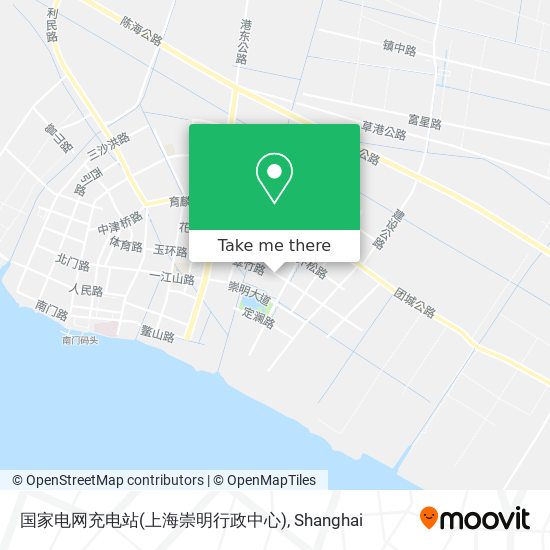 国家电网充电站(上海崇明行政中心) map