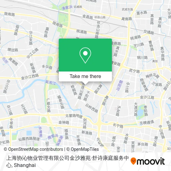 上海协沁物业管理有限公司金沙雅苑·舒诗康庭服务中心 map