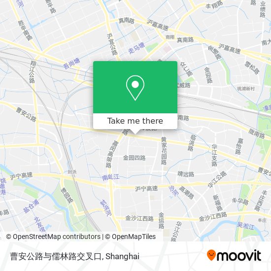 曹安公路与儒林路交叉口 map