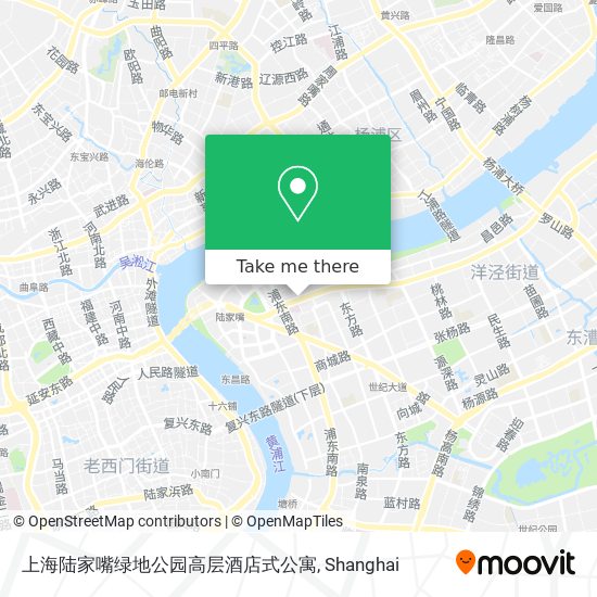 上海陆家嘴绿地公园高层酒店式公寓 map