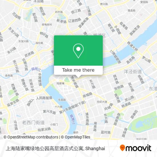 上海陆家嘴绿地公园高层酒店式公寓 map