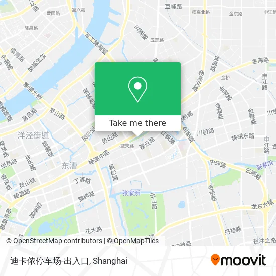 迪卡侬停车场-出入口 map