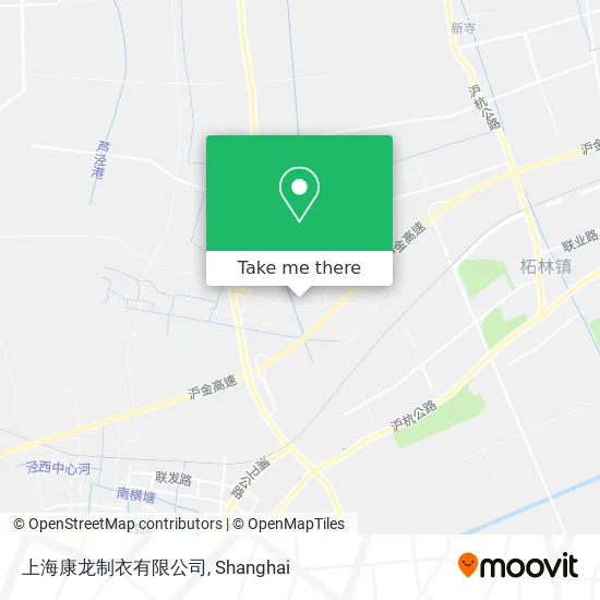 上海康龙制衣有限公司 map