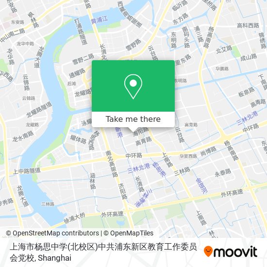 上海市杨思中学(北校区)中共浦东新区教育工作委员会党校 map