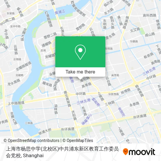 上海市杨思中学(北校区)中共浦东新区教育工作委员会党校 map