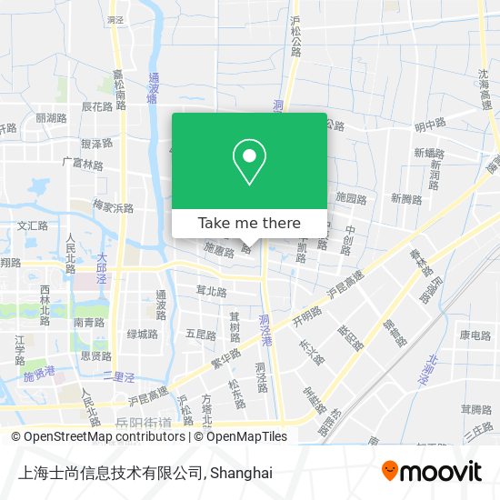 上海士尚信息技术有限公司 map