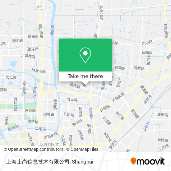 上海士尚信息技术有限公司 map