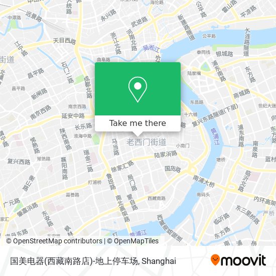 国美电器(西藏南路店)-地上停车场 map