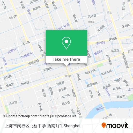 上海市闵行区北桥中学-西南1门 map