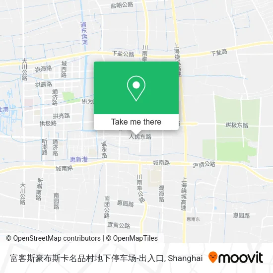 富客斯豪布斯卡名品村地下停车场-出入口 map