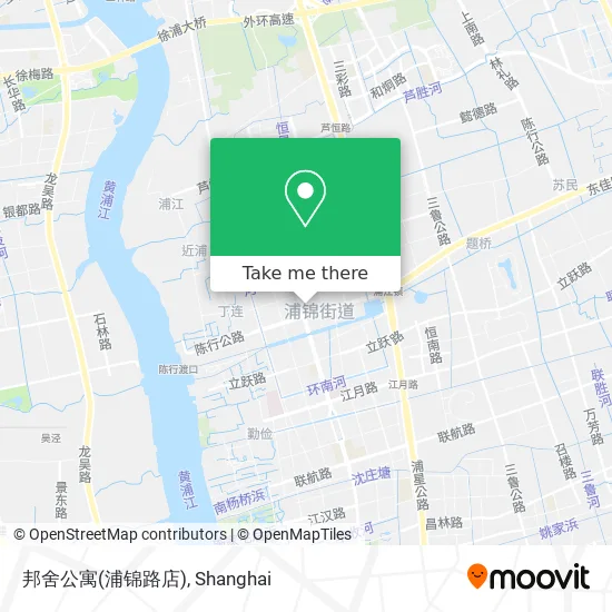 邦舍公寓(浦锦路店) map