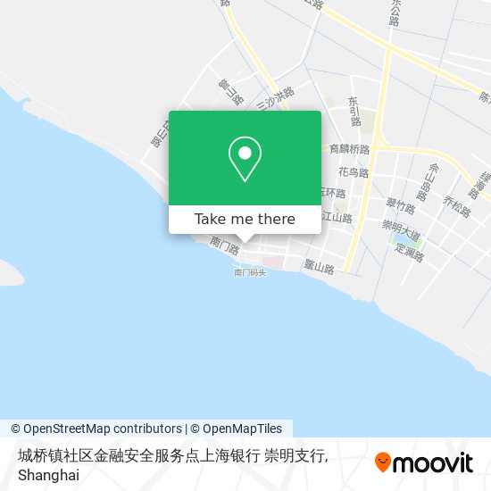 城桥镇社区金融安全服务点上海银行 崇明支行 map