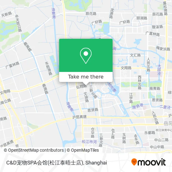 C&D宠物SPA会馆(松江泰晤士店) map