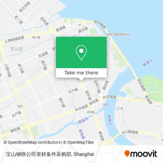 宝山钢铁公司资材备件采购部 map
