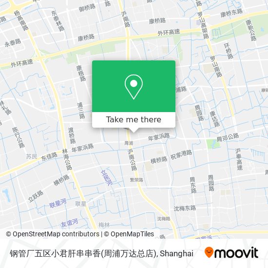 钢管厂五区小君肝串串香(周浦万达总店) map