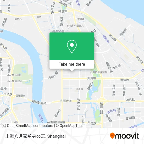 上海八月家单身公寓 map