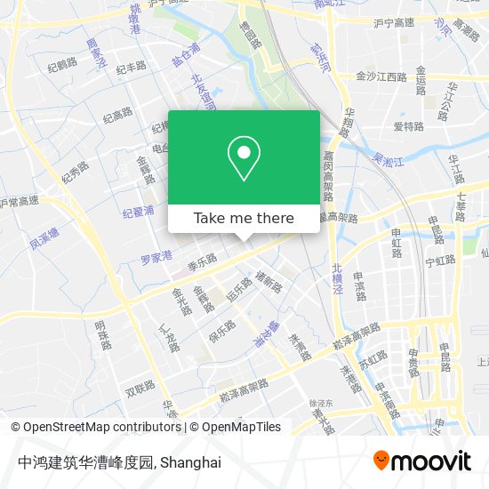 中鸿建筑华漕峰度园 map
