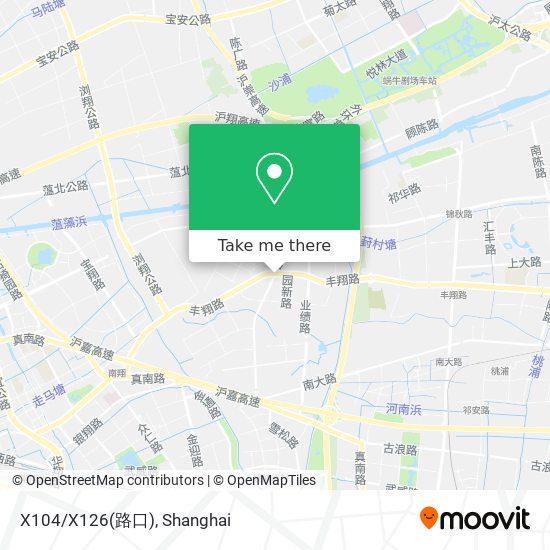 X104/X126(路口) map