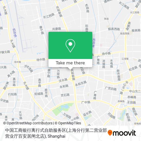 中国工商银行离行式自助服务区(上海分行第二营业部营业厅百安居闸北店) map