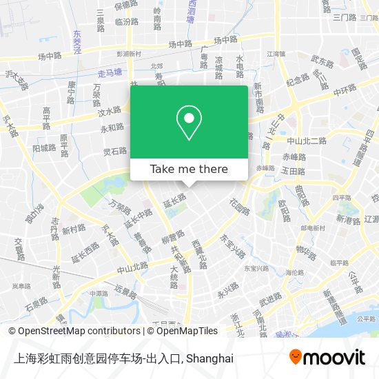 上海彩虹雨创意园停车场-出入口 map