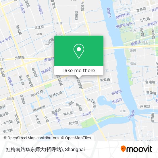 虹梅南路华东师大(招呼站) map