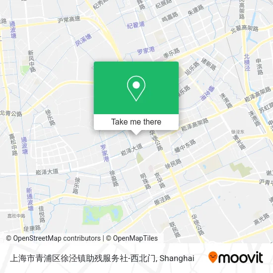 上海市青浦区徐泾镇助残服务社-西北门 map