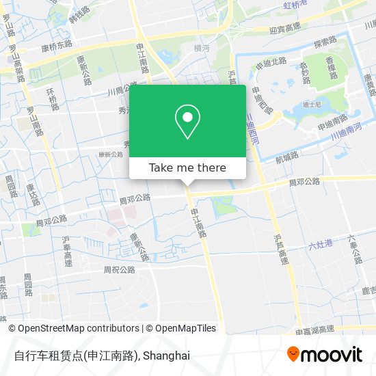 自行车租赁点(申江南路) map