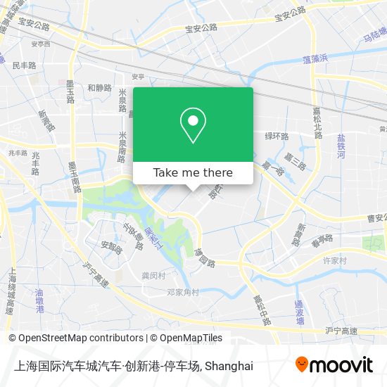 上海国际汽车城汽车·创新港-停车场 map