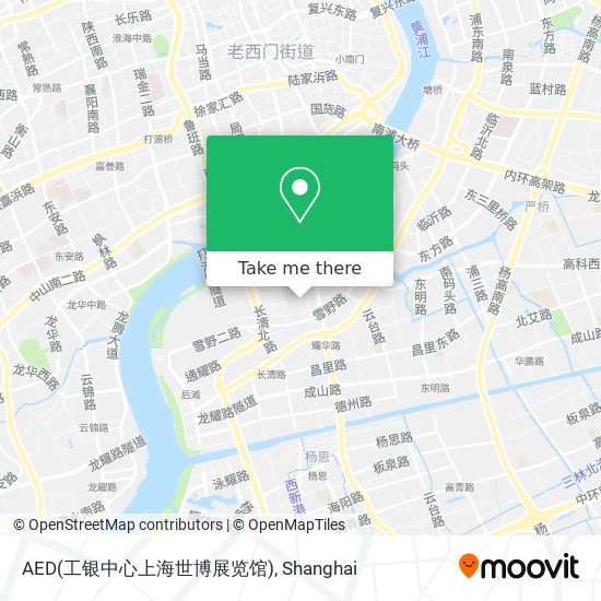 AED(工银中心上海世博展览馆) map