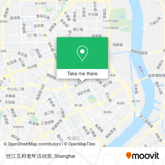 控江五村老年活动室 map
