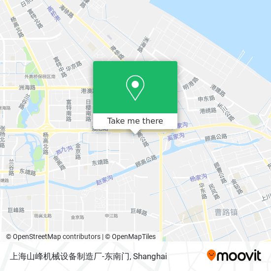 上海山峰机械设备制造厂-东南门 map