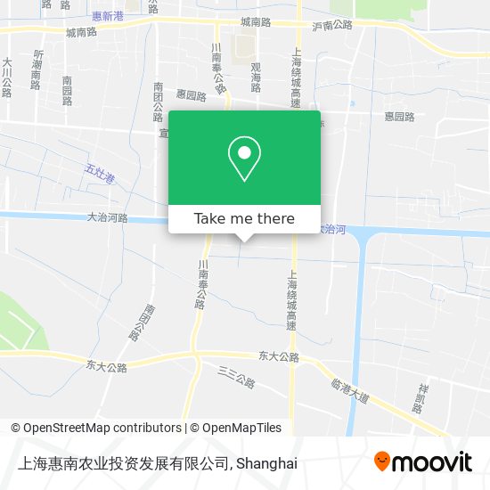 上海惠南农业投资发展有限公司 map