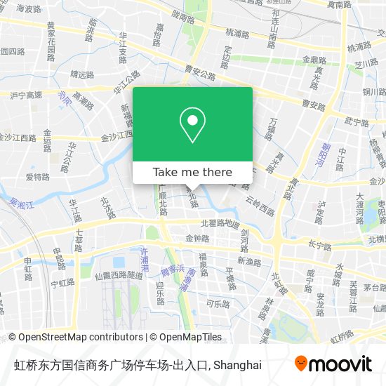 虹桥东方国信商务广场停车场-出入口 map