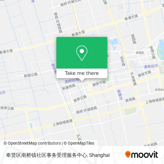 奉贤区南桥镇社区事务受理服务中心 map