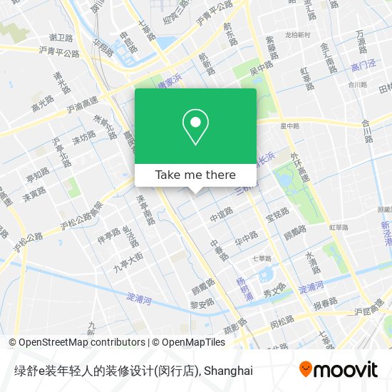 绿舒e装年轻人的装修设计(闵行店) map