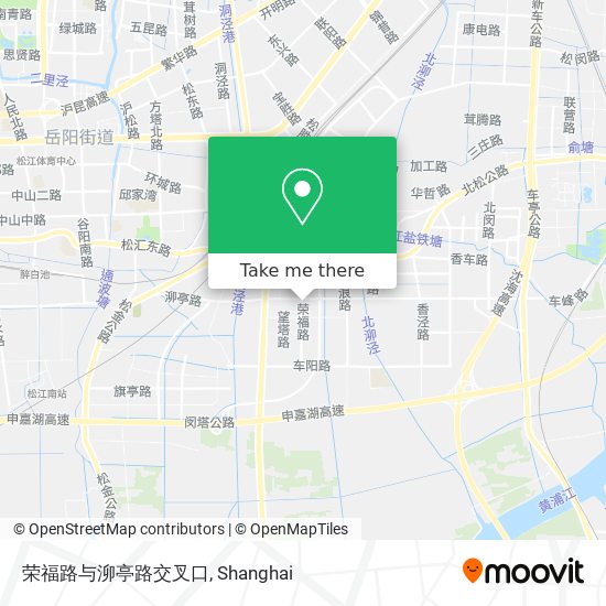 荣福路与泖亭路交叉口 map