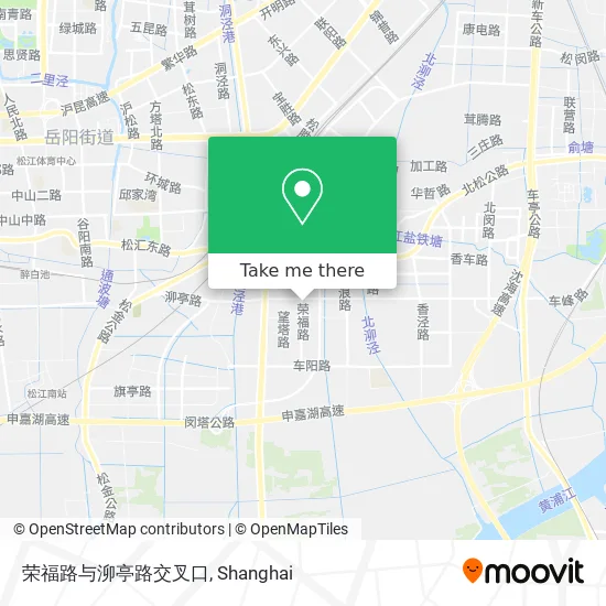 荣福路与泖亭路交叉口 map