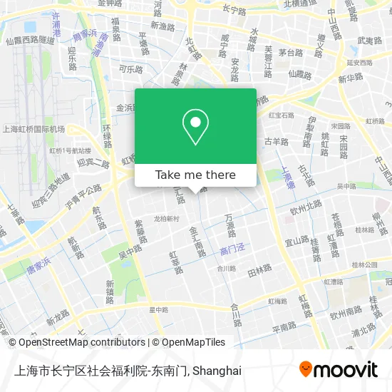 上海市长宁区社会福利院-东南门 map